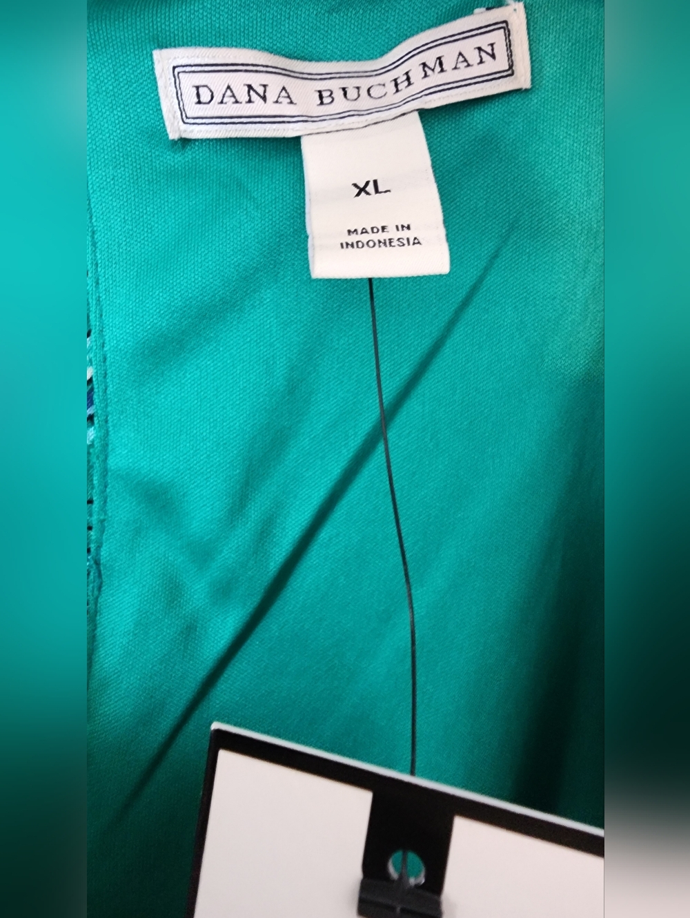 NWT Teal Paisley V-Neck Maxi Dress - XL - Picture 8 of 10